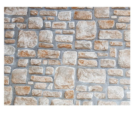Autocolant pentru perete autoadeziv zid piatra maro maro  90x500 cm
