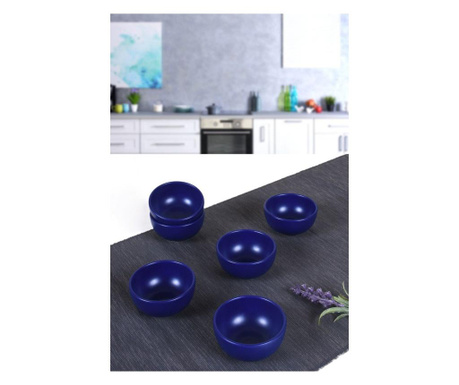 Set 6 pungi pentru gustari Ceramic, Modern, ceramica, multicolor, 8x8x1 cm