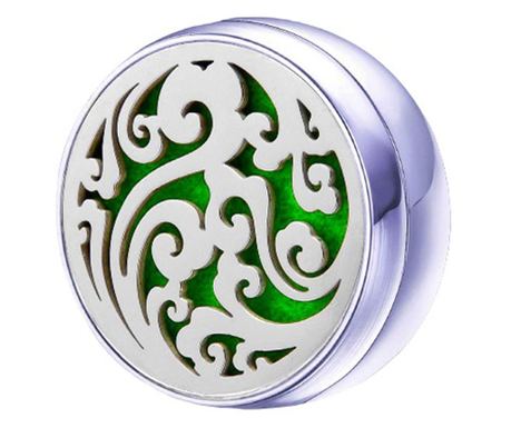 Neo™ MS029 12mm Aromaterápia Rever Pin Broch illóolajokkal, kiváló minőségű rozsdamentes acél, antiallergén, környezetbarát