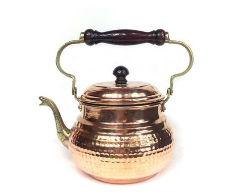 Ceainic turcesc din cupru lucrat manual 1600 ml