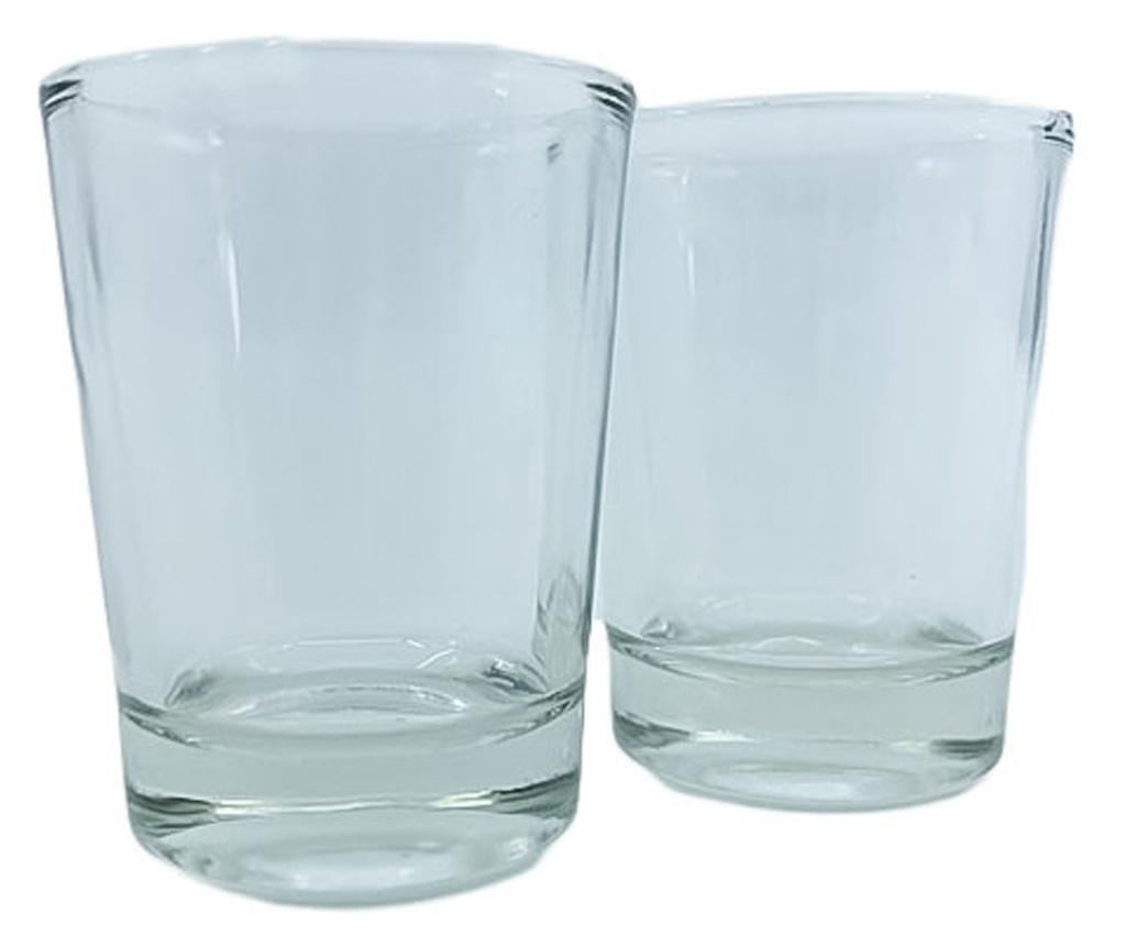 Decantor din sticla rustic drinks, cu suport din lemn, forma butoi cu robinet, 2 pahare incluse, dop din pluta, 750 ml, Doty - 3