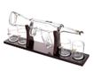 Set decantor shotgun ak47, forma pusca, 4 pahare incluse, suport lemn, 800 ml, maro, Doty thumbnail 2