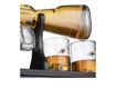 Set decantor shotgun ak47, forma pusca, 4 pahare incluse, suport lemn, 800 ml, maro, Doty thumbnail 4