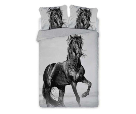 Спално бельо black horse 160х200 памук перкал