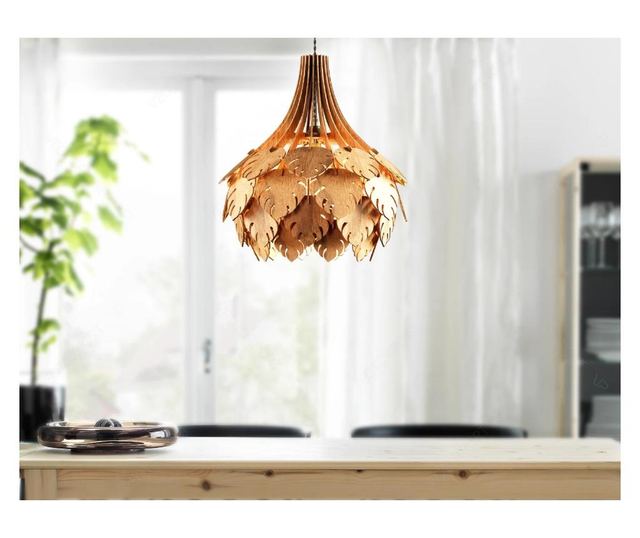 Lustra Pendul elegant din lemn Tropical Leaves