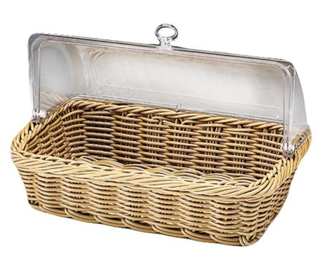 Raki cos patiserie dreptunghiular cu capac roll top 44x29xh11 cm