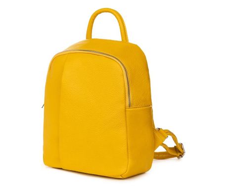 Rucsac din piele naturala Angelo galben