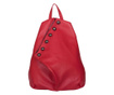 Rucsac piele naturala bubble rosu