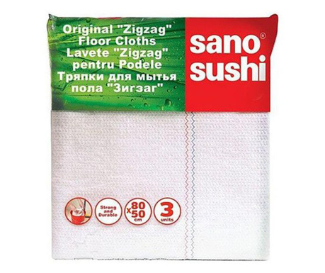 Sano Sushi Zigzag Floor Cloth Lavete Pentru Pardoseala