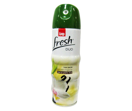 Odorizant de camera cu aerosol Sano Fresh Duo Vanilla & Lemon, 300 ml