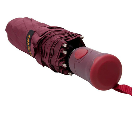 Umbrela telescopica, rosu bordeaux, deschidere automata, ? 112cm