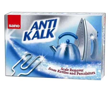 Pudra anticalcar pentru electrocasnice Sano, 200g