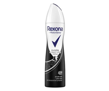 Deodorant antiperspirant spray Rexona Invisible Black and White 150 ml