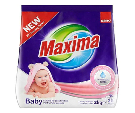 Detergent rufe pudra Sano Maxima Baby 2Kg