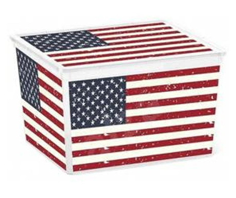 Cutie depozitare American Flag, 27 litri, C Box Cube