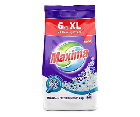 Detergent pudra Sano Maxima Mountain Fresh 6Kg