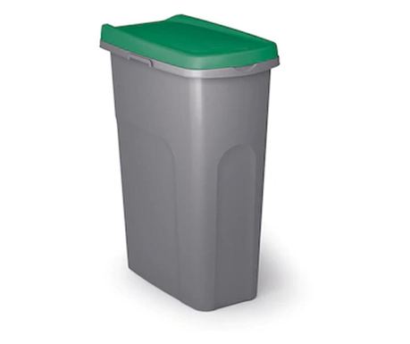 Coș gunoi modular, 25 Litri, Home Eco, gri și verde