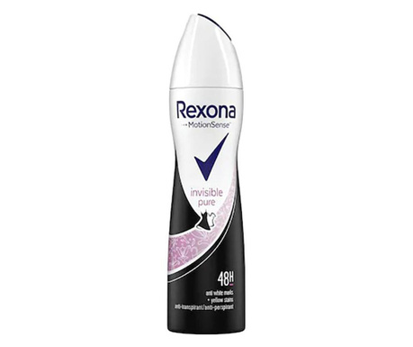 Deodorant antiperspirant spray Rexona Invisible Pure, 150 ml