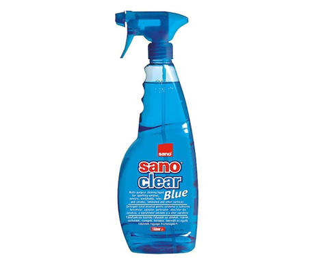 Solutie pentru curatat geamuri Sano Clear Blue Trigger, 1l