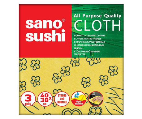 Lavete uscate Sano Sushi Cloth, 3buc