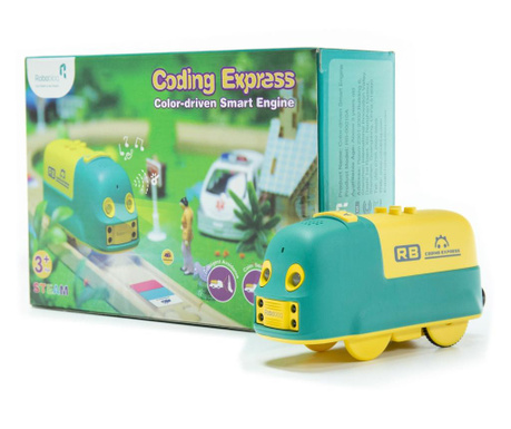 Robobloq Coding Express színes programozható intelligens vonat 22 funkcióval