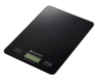 Cantar bucatarie max. 5kg, negru, AMBITION Black