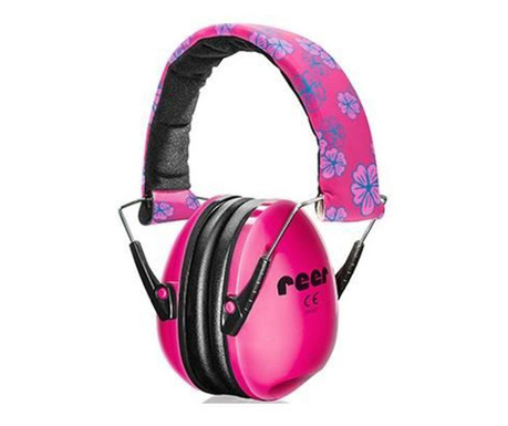 Zajszűrő fejhallgató gyerekeknek, hallásvédelmet biztosít, SNR 27, rózsaszín, 24+ hónapos, Reer SilentGuard Kids Girl 53094