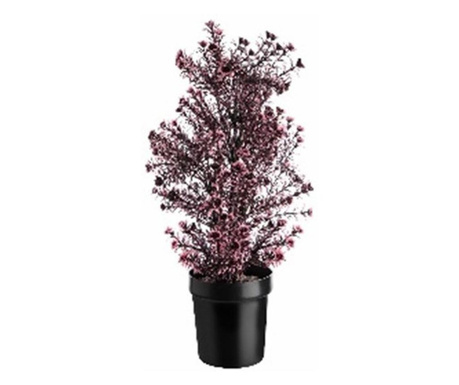 Розово изкуствено декоративно растение, саксия, 60 см, MCT 251K