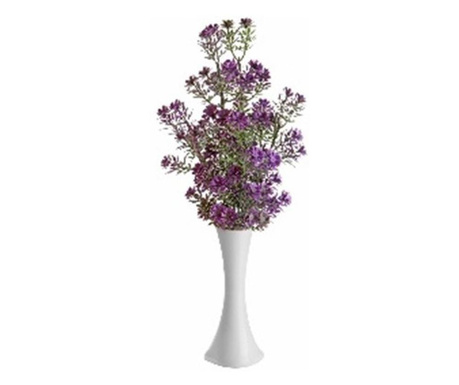 Planta decorativa artificiala, vaza cu flori, 60 cm, GLN 417Y