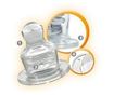 Set 2 tetine ortodontice din silicon moale, forma anatomica, anti-colici, pentru biberoane standard, debit mediu (M), marimea 2
