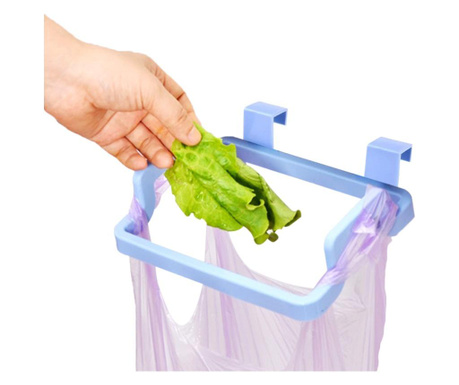 Suport de bucatarie din plastic pentru saci de gunoi sau prosoape