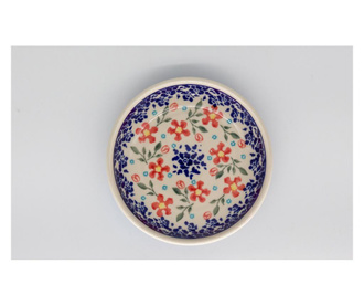 Farfurie rotunda mica floral heaven, ceramica, pigmenti si glazura ecologice smaltuita, pictata manual, 11.8 cm