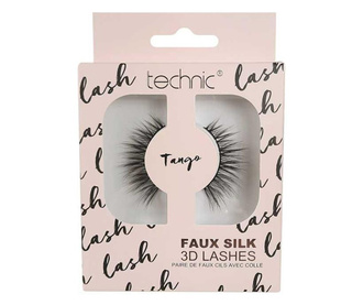 Műszempillák, Technic, Faux Silk 3D  Lashes, Tango, ragasztóval együtt