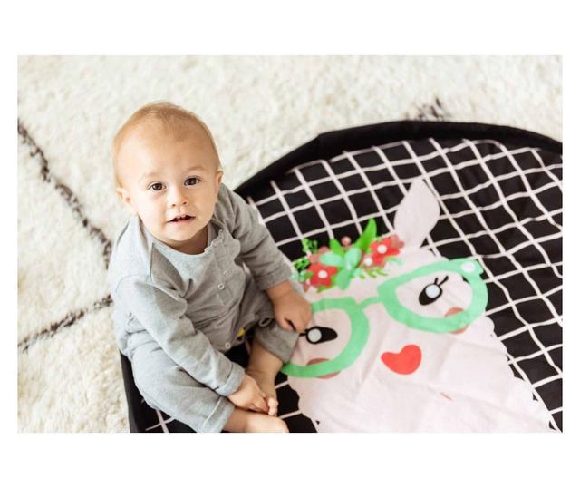 Play&GO Lama – Saltea activitati bebe/Sac depozitare jucarii