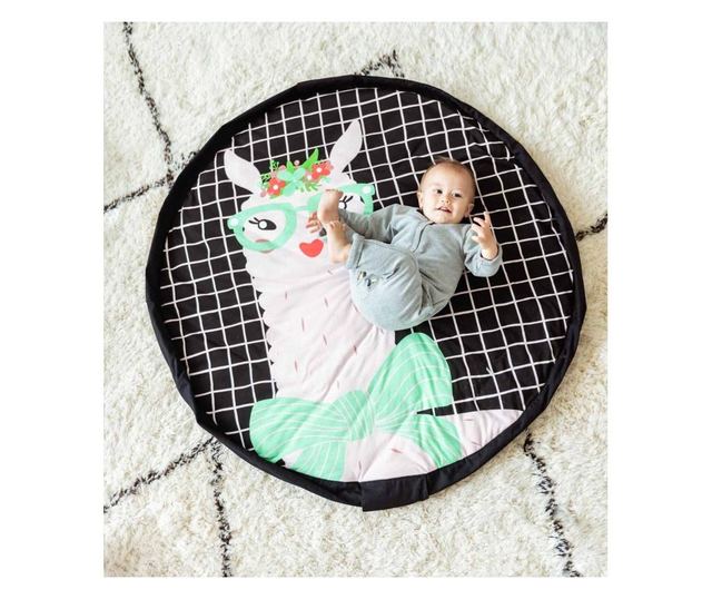 Play&GO Lama – Saltea activitati bebe/Sac depozitare jucarii
