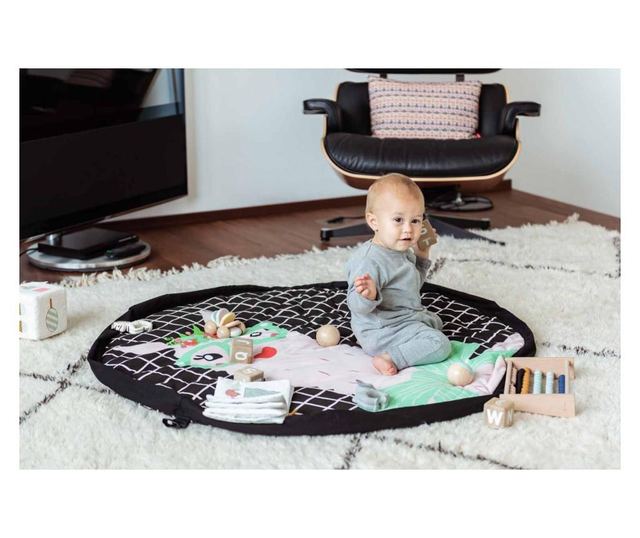 Play&GO Lama – Saltea activitati bebe/Sac depozitare jucarii