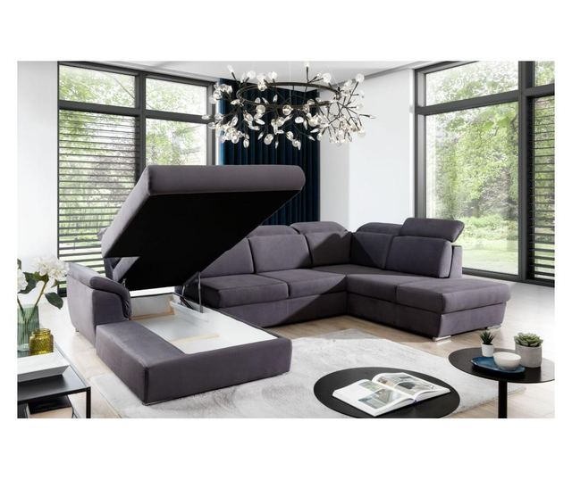 Kutna sofa na razvlačenje u obliku slova U Evanell
