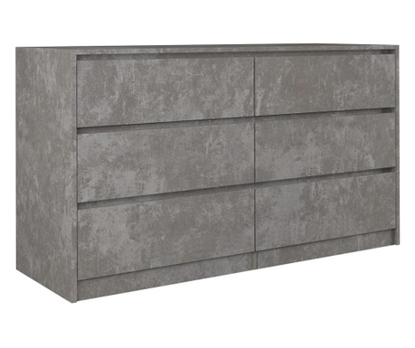Arosa k140 2x3 komód, beton