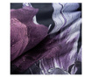Set de pat Double Eurofirany, Zoja, lyocell (tencel), bumbac, negru/violet