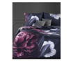 Set de pat Double Eurofirany, Zoja, lyocell (tencel), bumbac, negru/violet