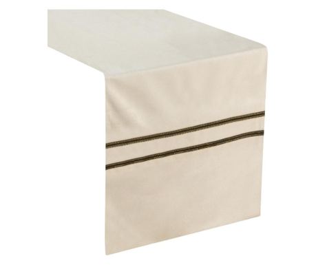 Traversa de masa Eurofirany, Glen, poliester, 35x180 cm, crem