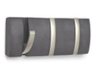 Flip 3 ruhafogas, fali, 3 rejtett kihajtható akasztó, nikkel-szürke, fa-acél