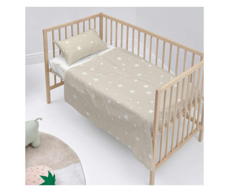 Komplet krevetića za posteljinu i 1 jastučnice Little Star Beige