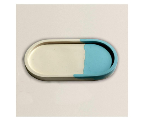 Suport oval happy pills albastru