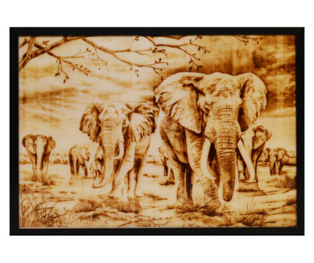 Tablou african forest elephants 30x42 cm