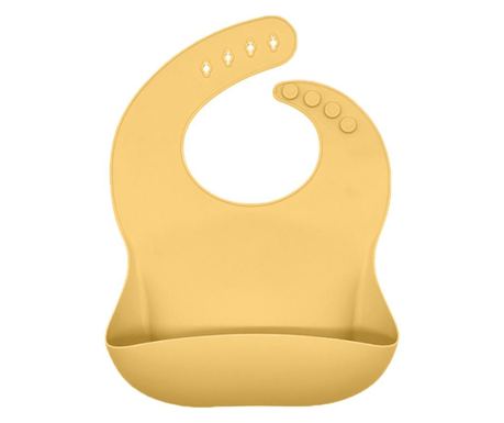 Bavetica flexibila din silicon pentru bebelusi, baveta bebe din cauciuc moale, usor de curatat, cu buzunar colector