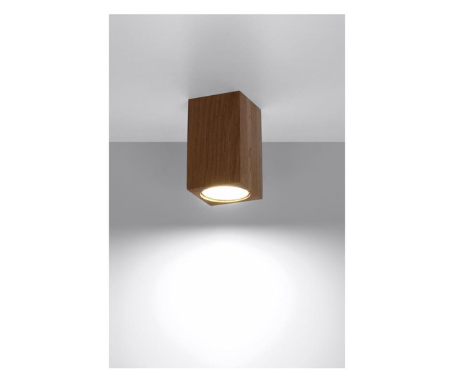 Lustra Nice Lamps, Peach Puff, lemn, N/A, max. 40 W, GU10, maro stejar, 6x6x10 cm