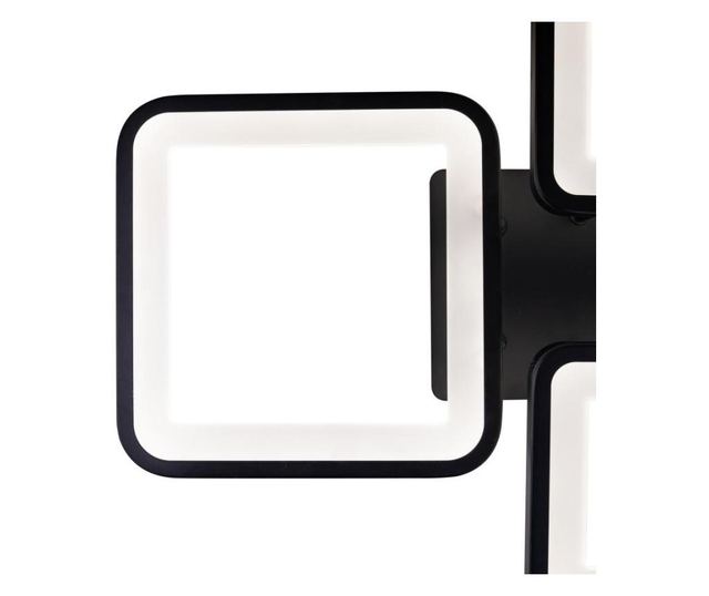 Lustra led Clics Kosmos, 120W, reglabila prin telecomanda, lumina calda, rece, neutra, negru