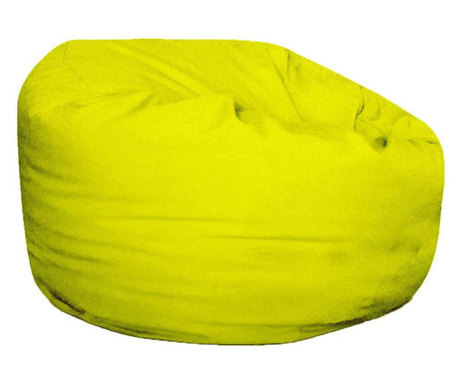 Fotel puff, babzsák, extrasized sárga - vízálló anyag