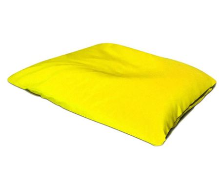 Fotel puff, babzsák, nagy párna sárga - vízálló anyag